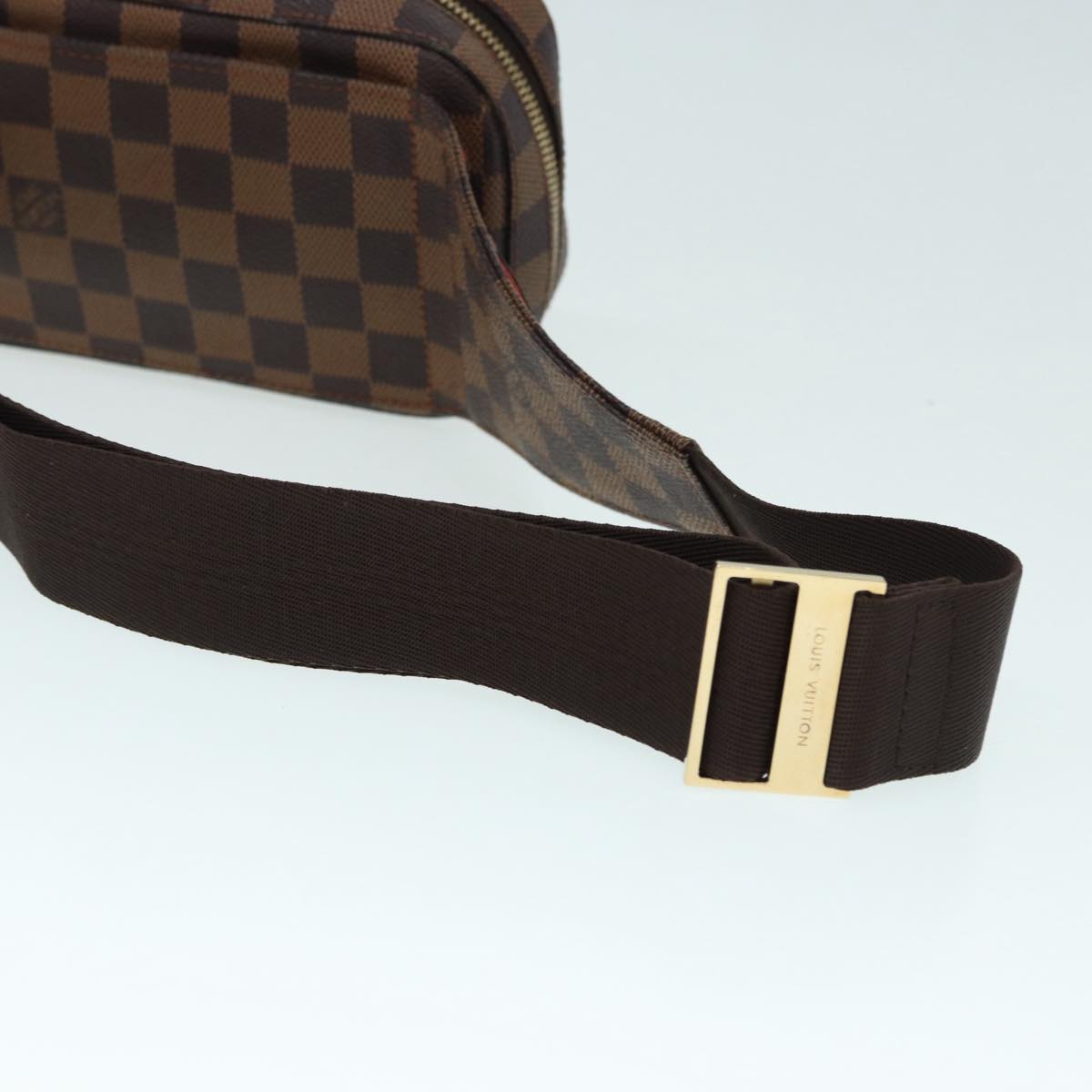 Louis Vuitton Geronimos, Brown, Canvas, clutch