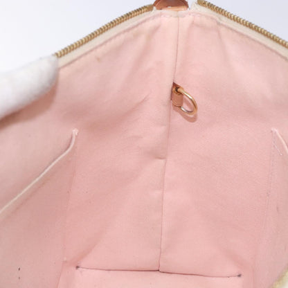 Louis Vuitton Lena PM, White, Canvas, shoulder