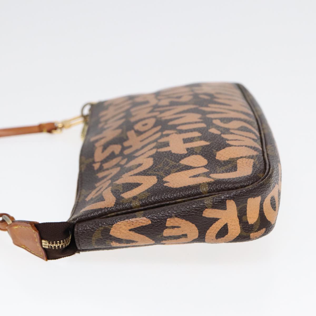 Louis Vuitton Pochette Accessoire, Brown, Canvas, clutch