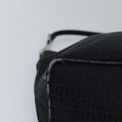 Fendi Zucchino, Black, Canvas, handbag