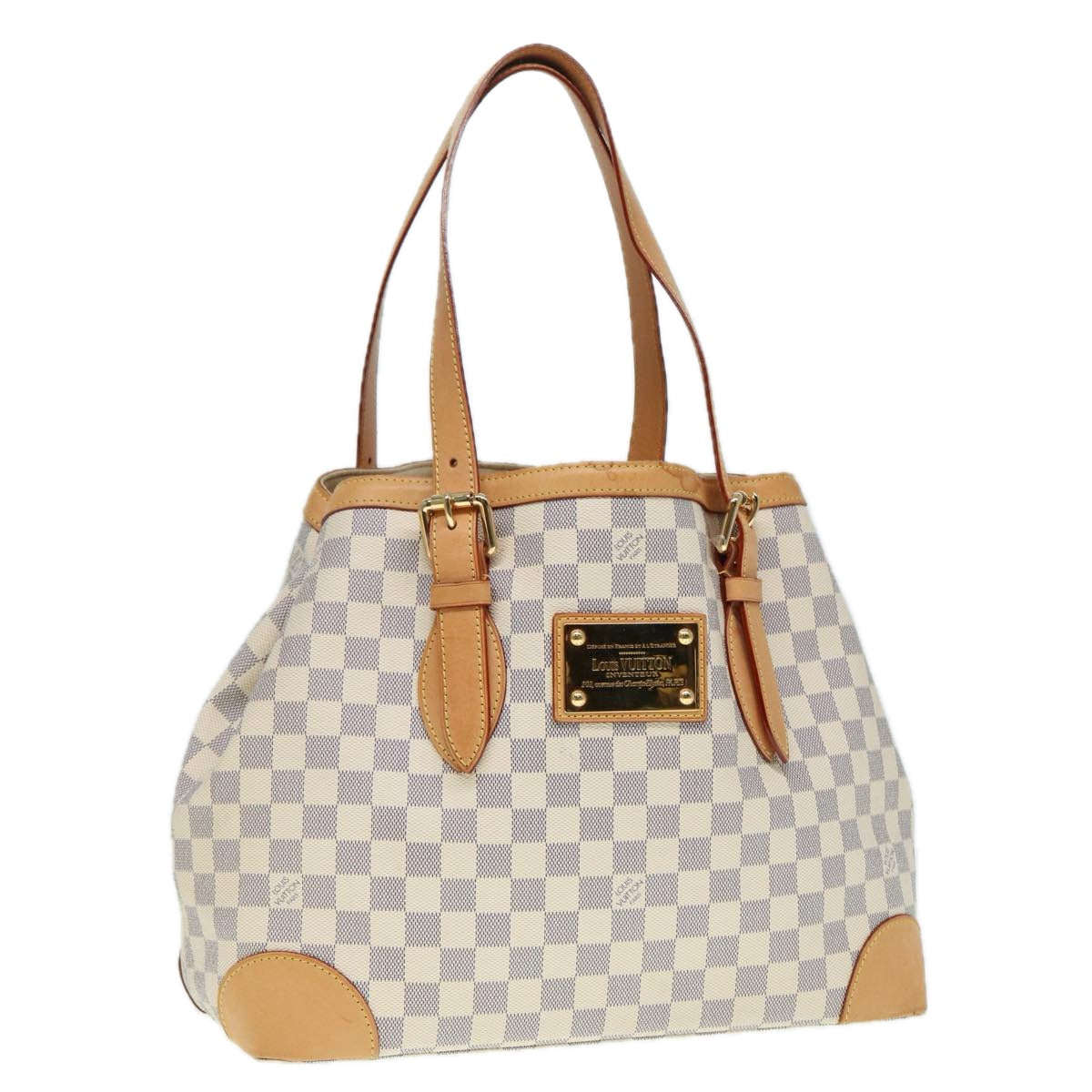 Louis Vuitton Hampstead, Beige, Canvas, tote