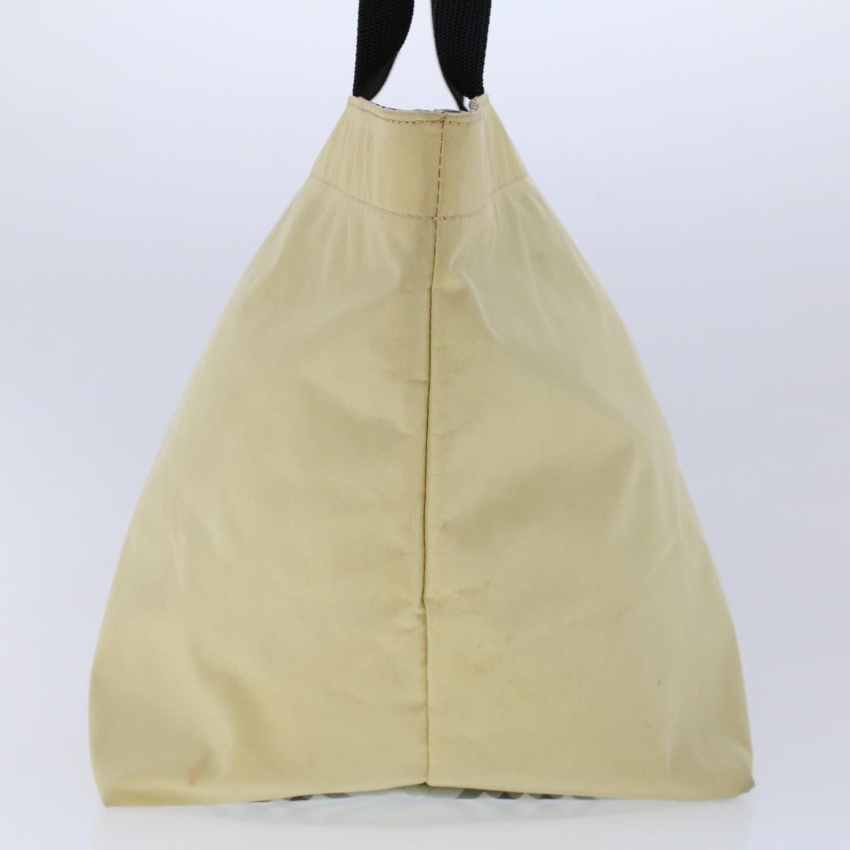 Burberry London Tote Vintage Check Canvas, YELLOW, SYNTHETIC, Handbag