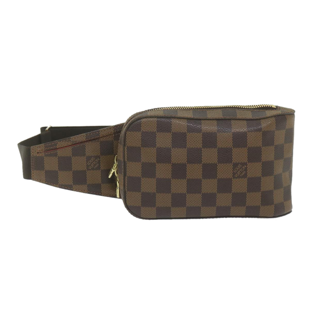 Louis Vuitton Geronimo, Brown, Canvas, shoulder