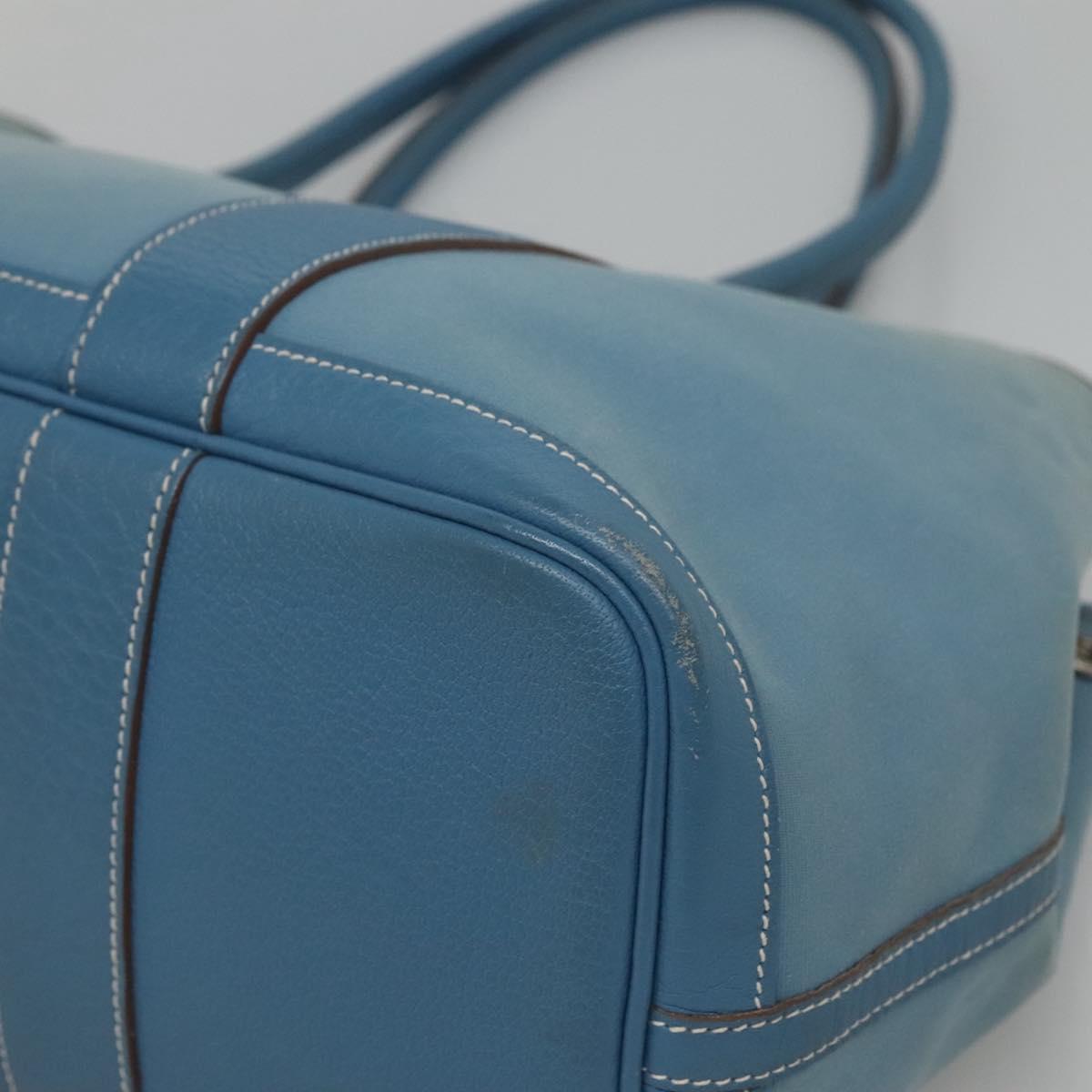 Hermès Garden Party, Blue, Canvas, tote