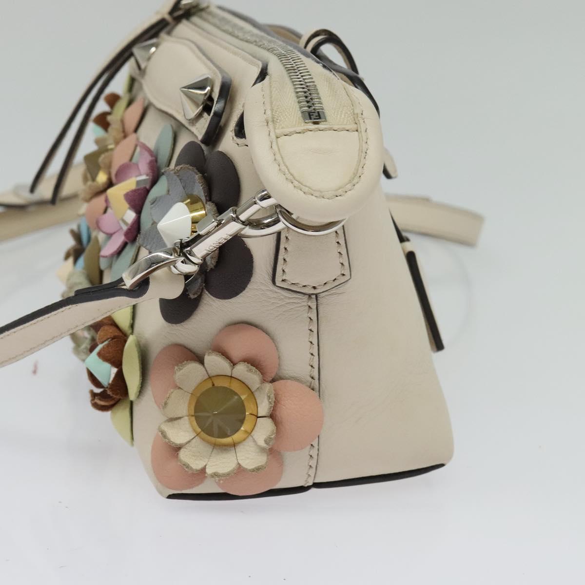Fendi By The Way, Beige, Leather, handbag