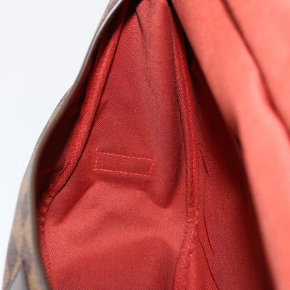 Louis Vuitton Saumur 35, Brown, Canvas, shoulder