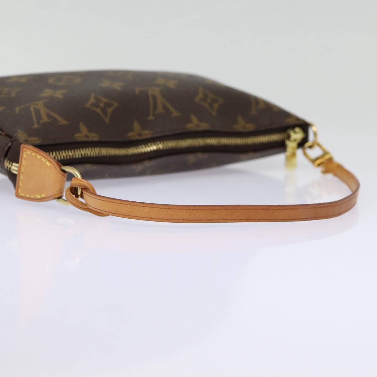 Louis Vuitton Pochette Accessoire, Brown, Canvas, clutch