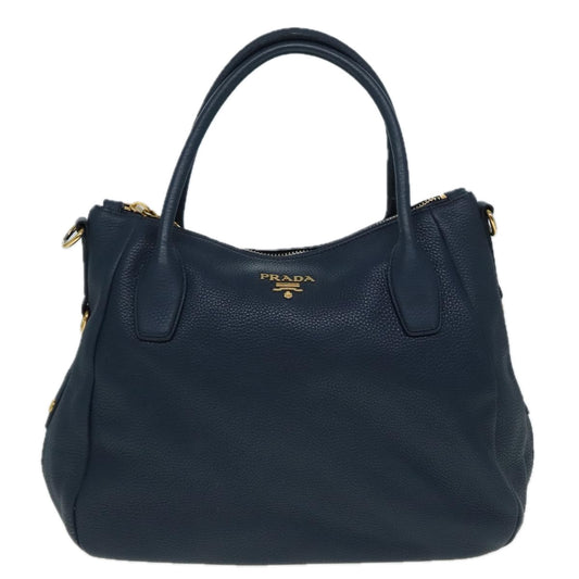 Prada, Blue, Leather, handbag