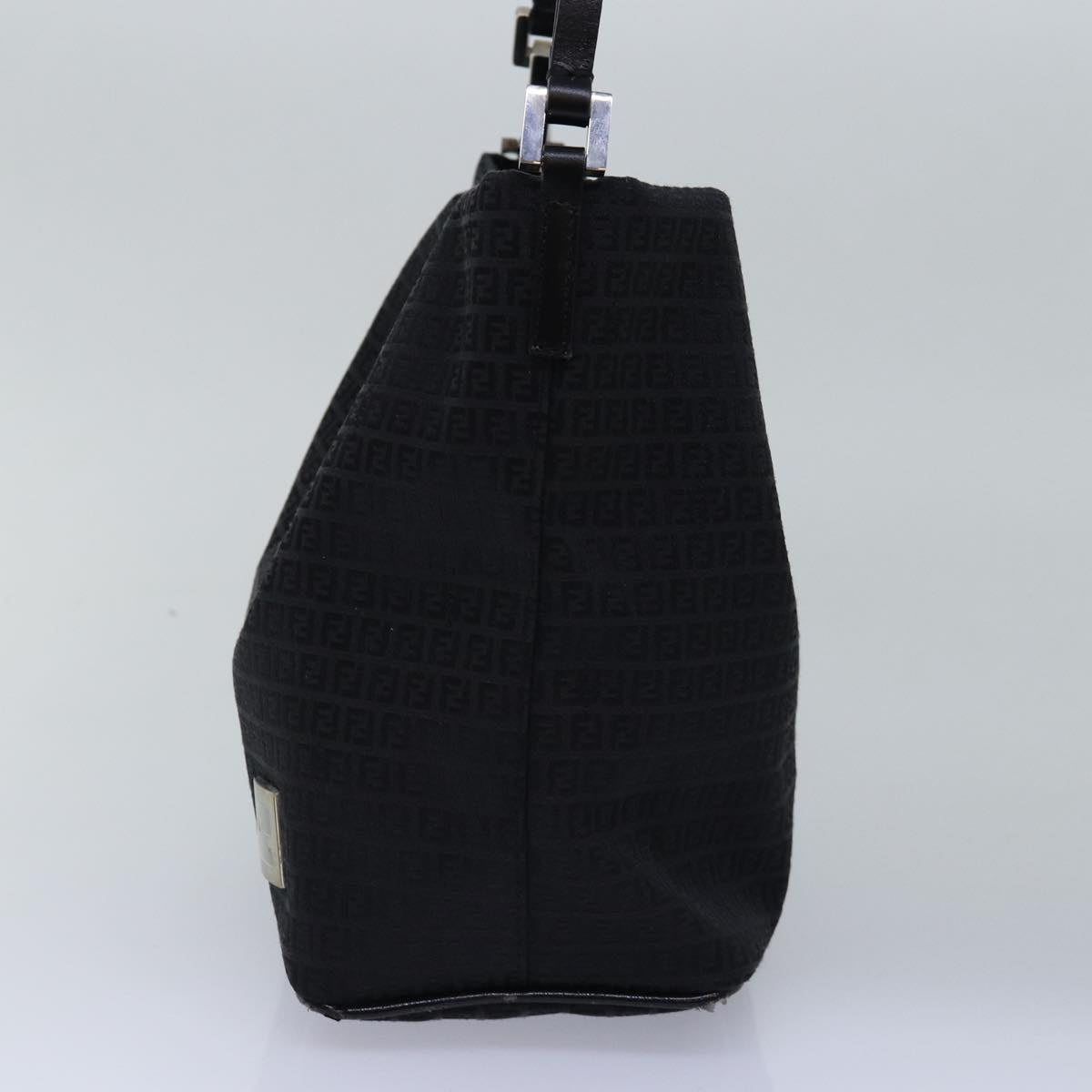 Fendi Zucchino, Black, Canvas, handbag