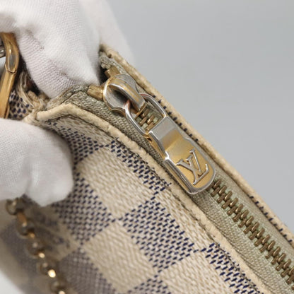 Louis Vuitton Eva, White, Canvas, shoulder