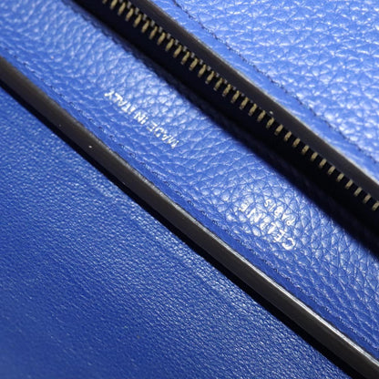 Céline Trapèze, Blue, Leather, handbag