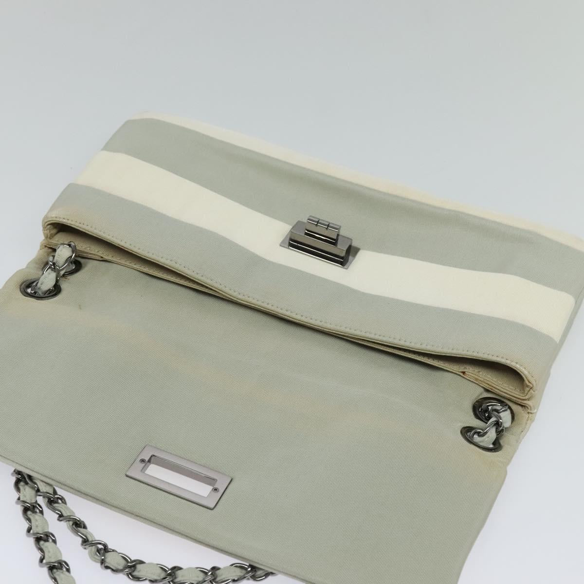 "Chanel 2,55", Grey, NYLON, shoulder