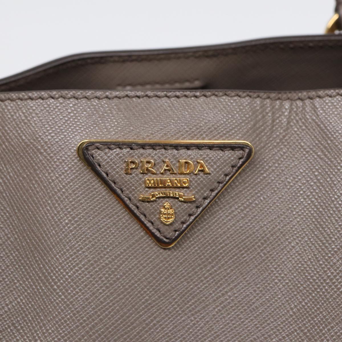 Prada Galleria, Grey, Leather, handbag