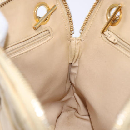 Chanel Quilted, Beige, Leather, shoulder