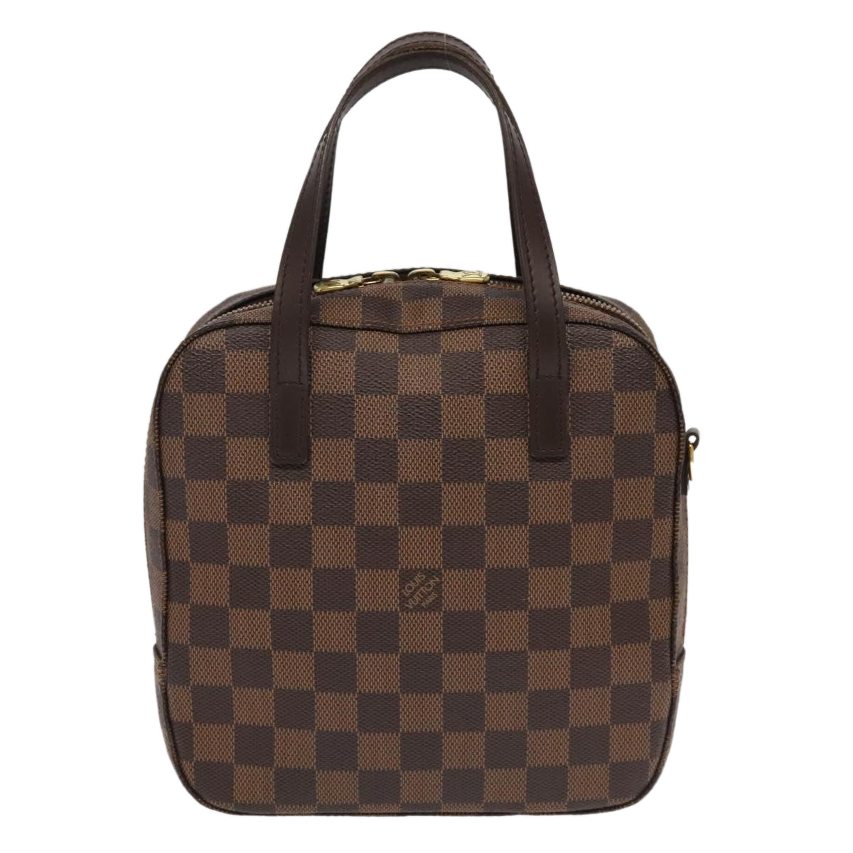 Louis Vuitton Spontini, Brown, Canvas, handbag