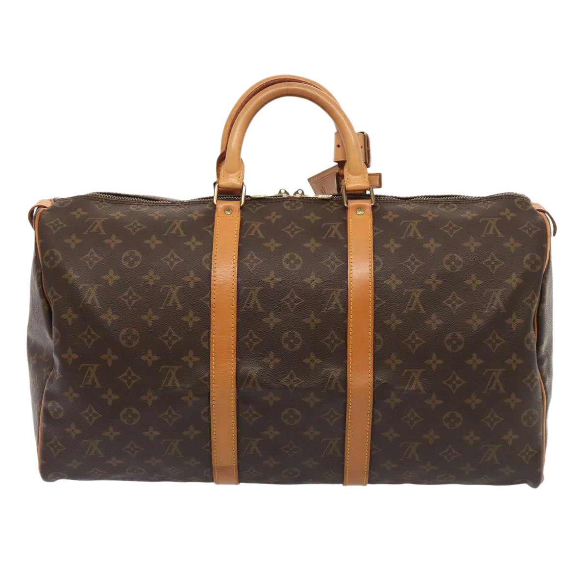 Louis Vuitton Keepall 50, Brown, Canvas, travel