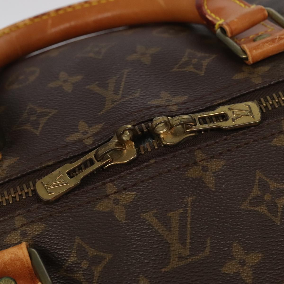 Louis Vuitton Keepall 60, Brown, Canvas, travel