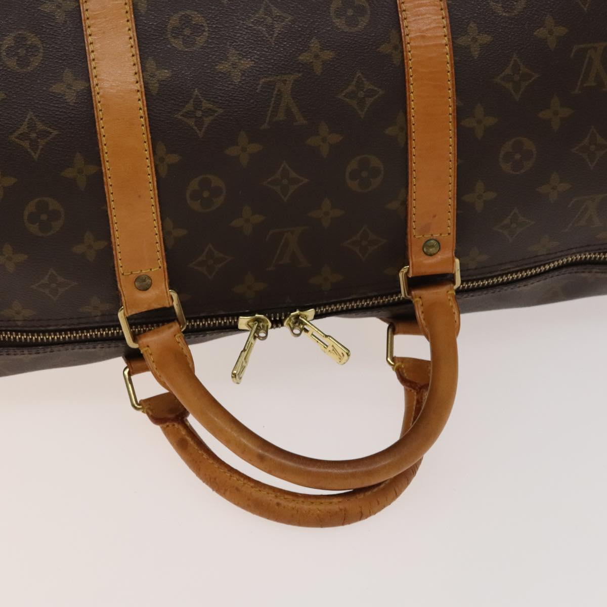 Louis Vuitton Keepall 60, Brown, Canvas, travel