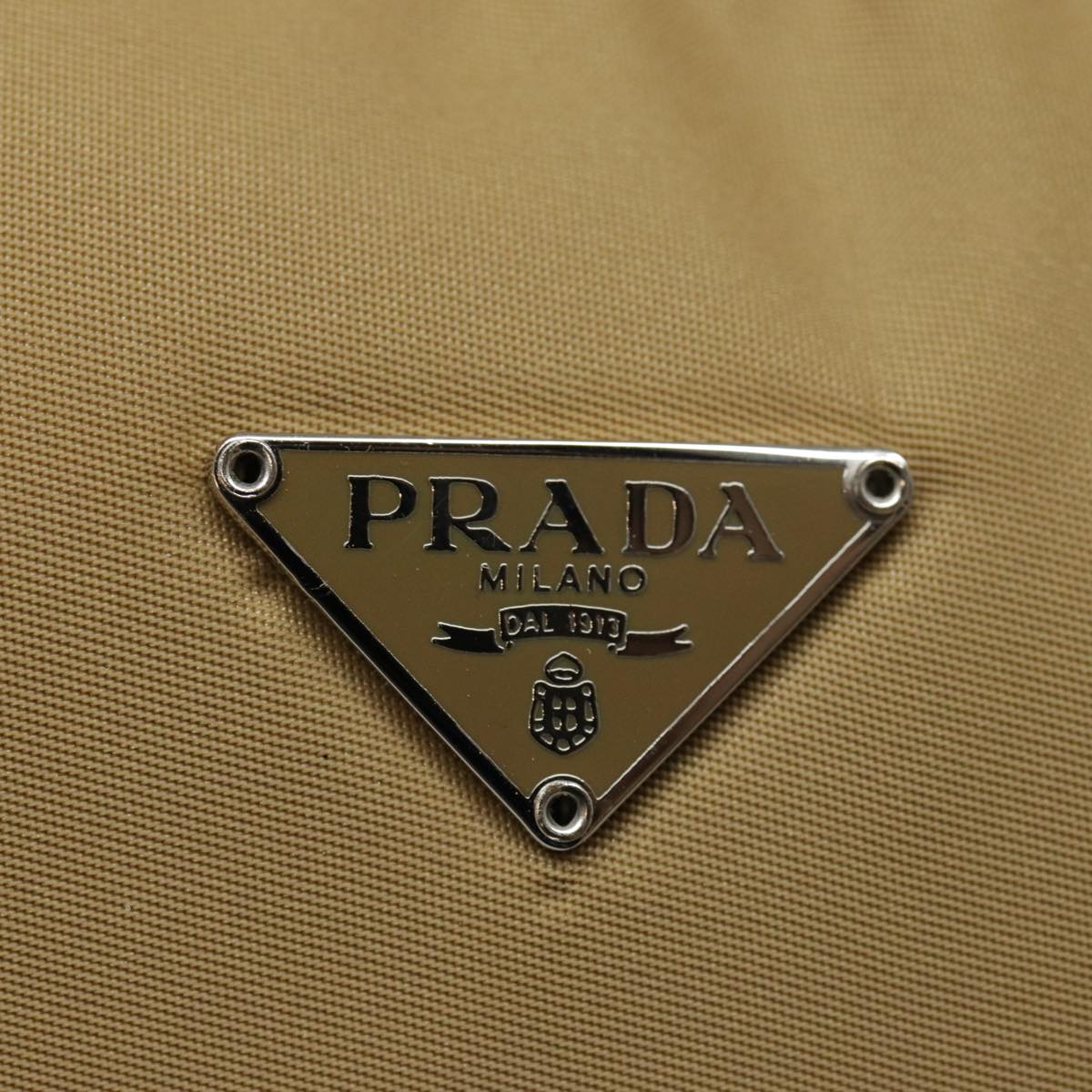 Prada Tessuto, Beige, Canvas, handbag