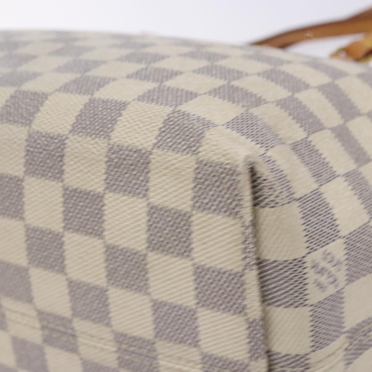 Louis Vuitton Lena PM, White, Canvas, shoulder