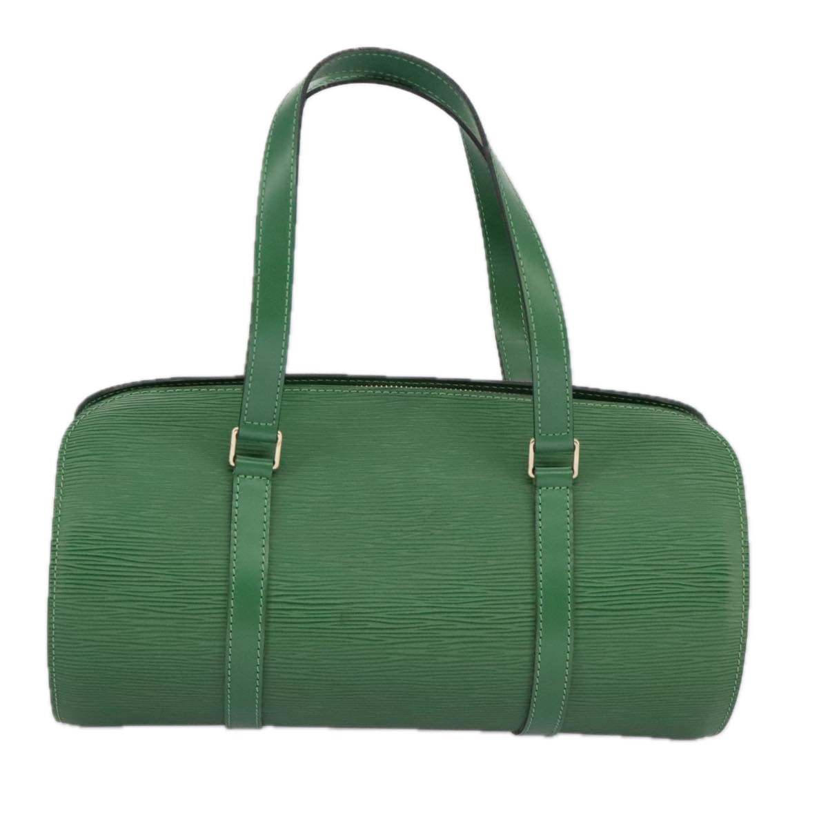 Louis Vuitton Soufflot, Green, Leather, handbag