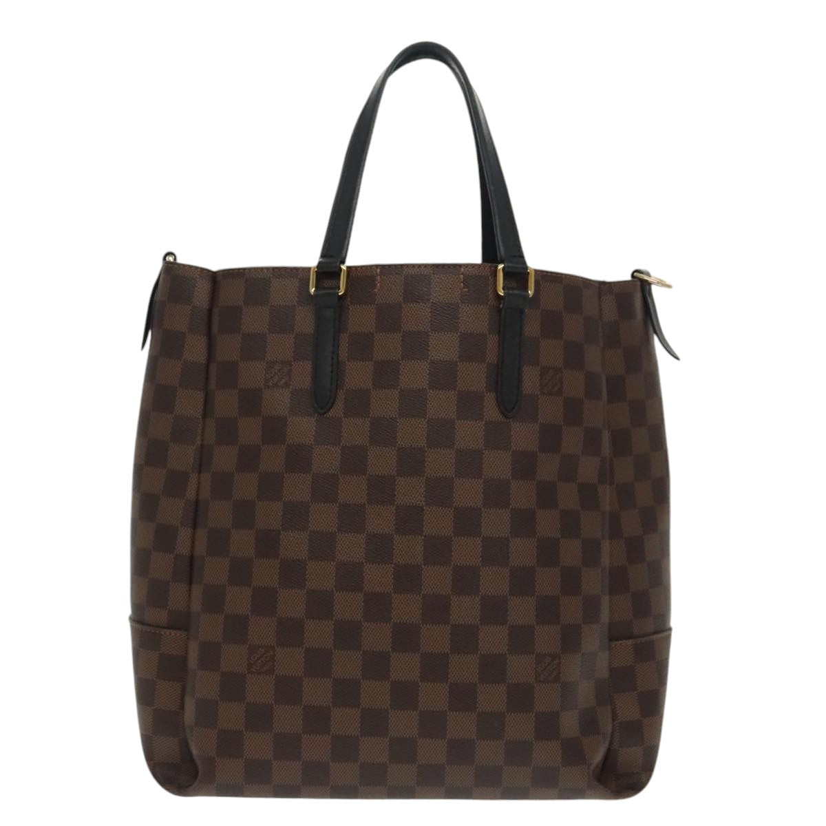 Louis Vuitton BELMONT, Brown, Canvas, tote