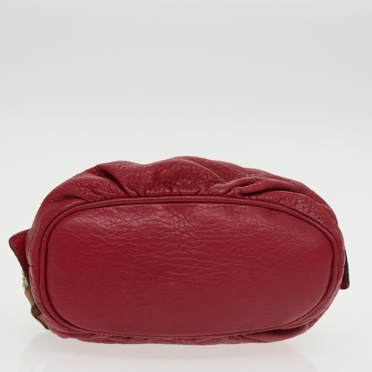 Gucci Bamboo, Red, Leather, clutch