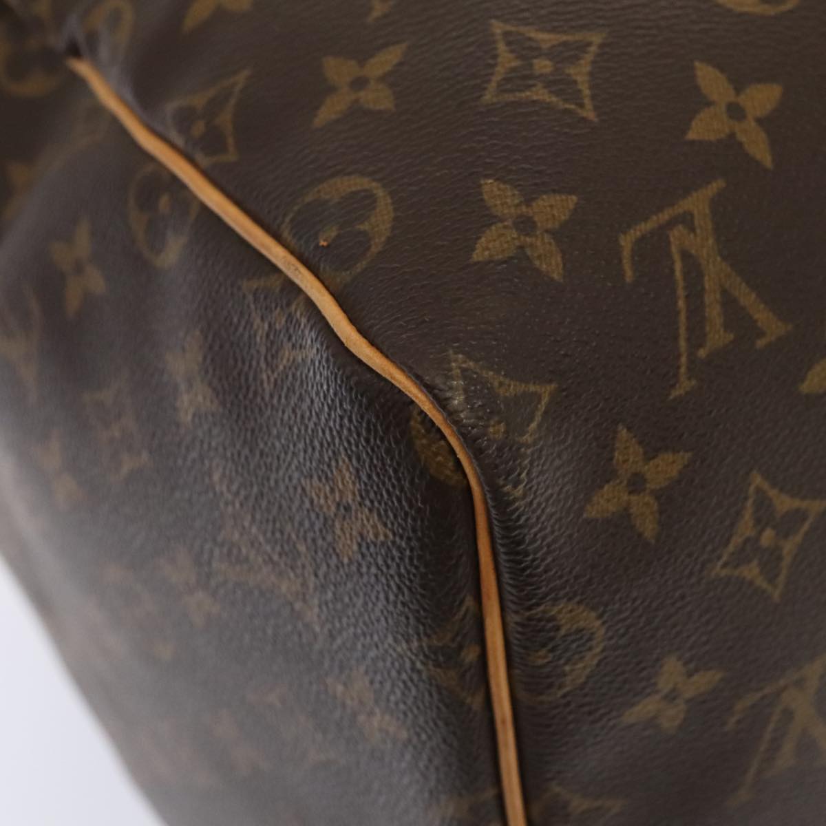 Louis Vuitton Keepall 55, Brown, Canvas, travel