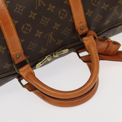 Louis Vuitton Keepall 60, Brown, Canvas, travel