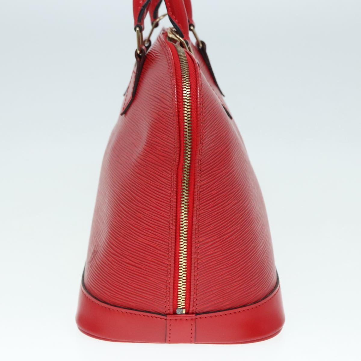 Louis Vuitton Alma, Red, Leather, handbag