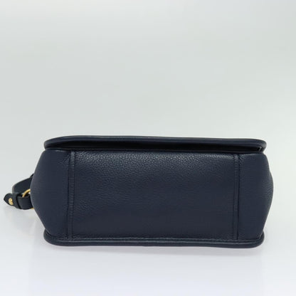 Prada Vitello, Navy, Leather, shoulder