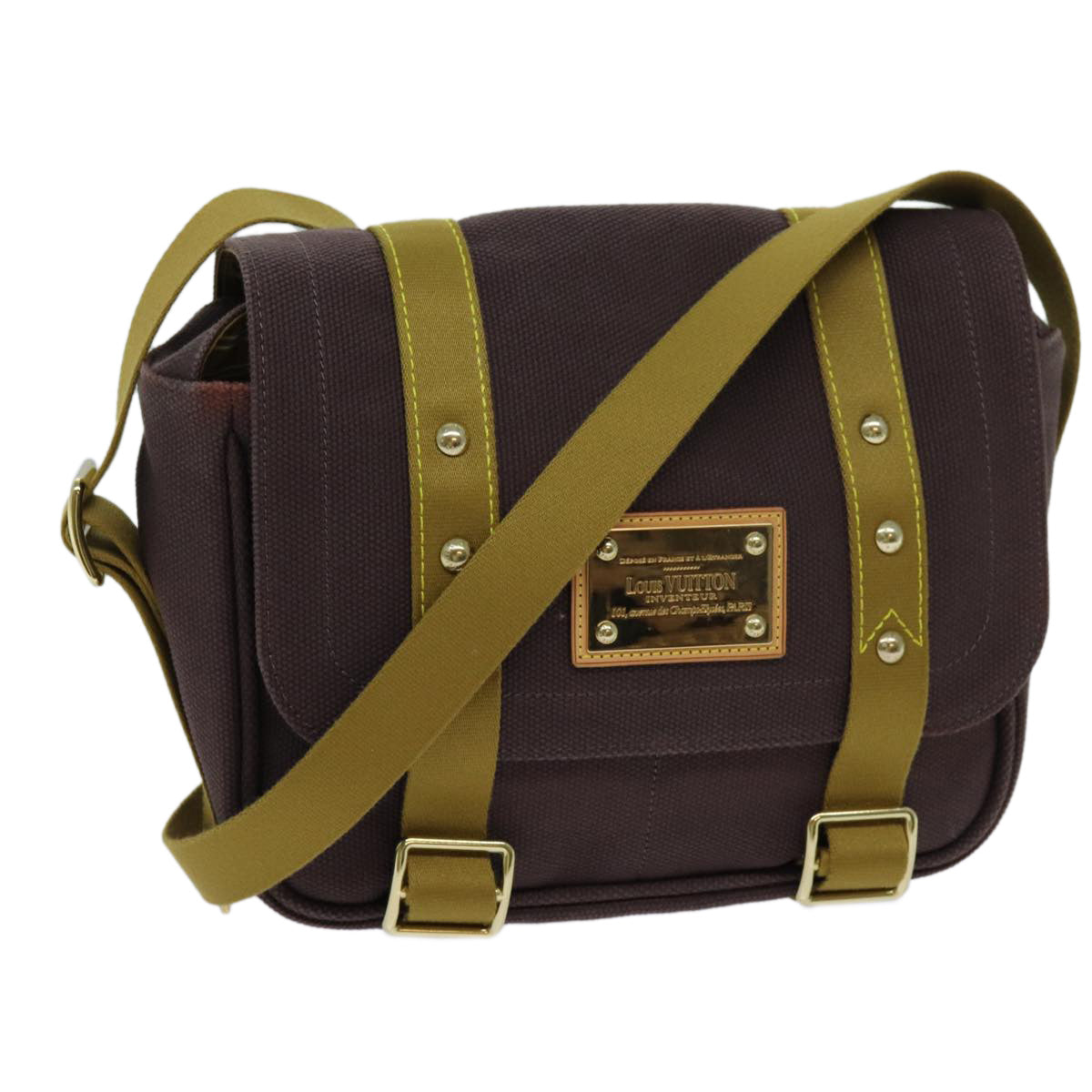 Louis Vuitton Antigua, Brown, Canvas, shoulder