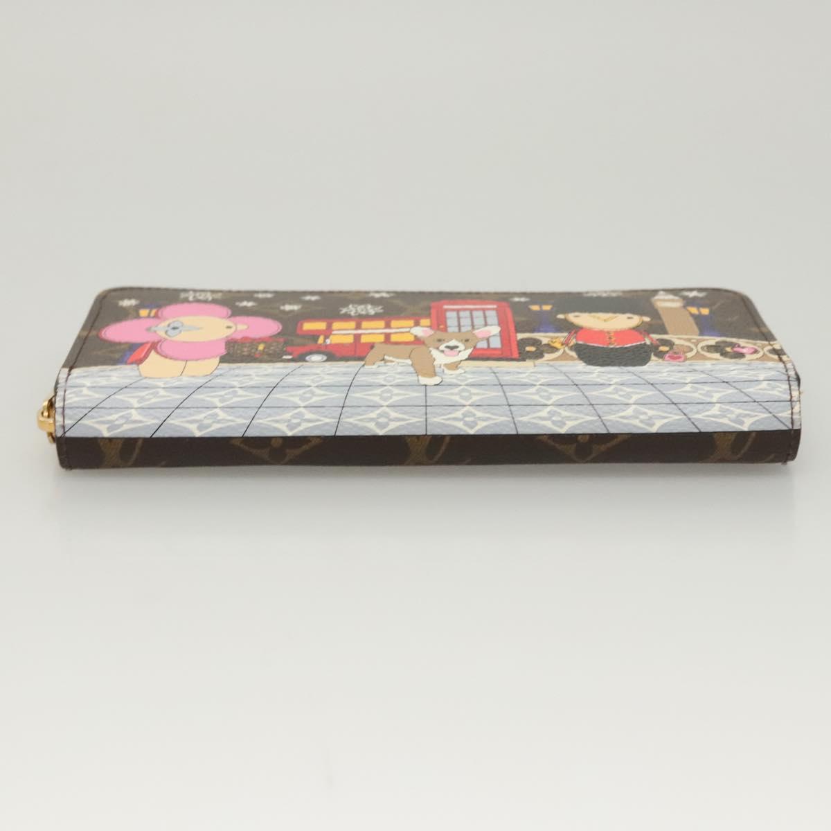 Louis Vuitton Portefeuille zippy, Brown, Canvas, wallet