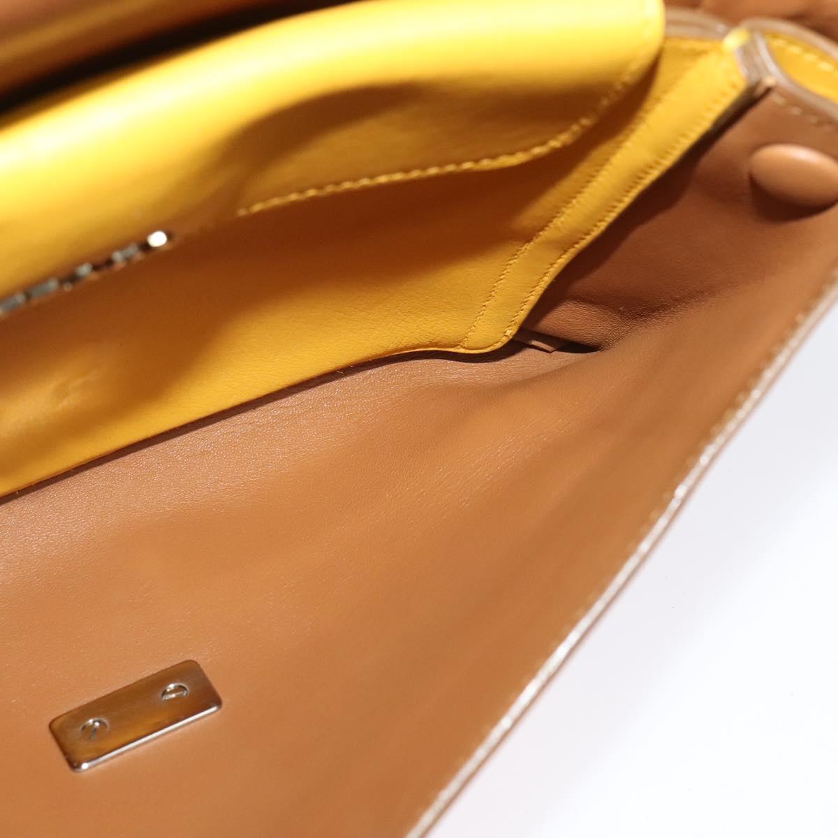 Prada, Yellow, Leather, shoulder