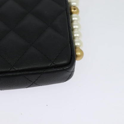 Chanel MINI FLAP BAG, Black, Leather, shoulder