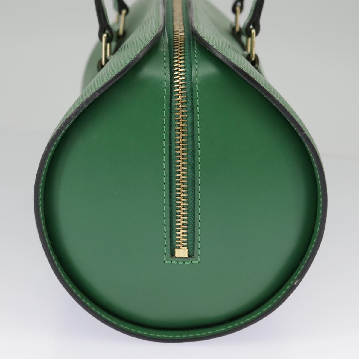 Louis Vuitton Soufflot, Green, Leather, handbag