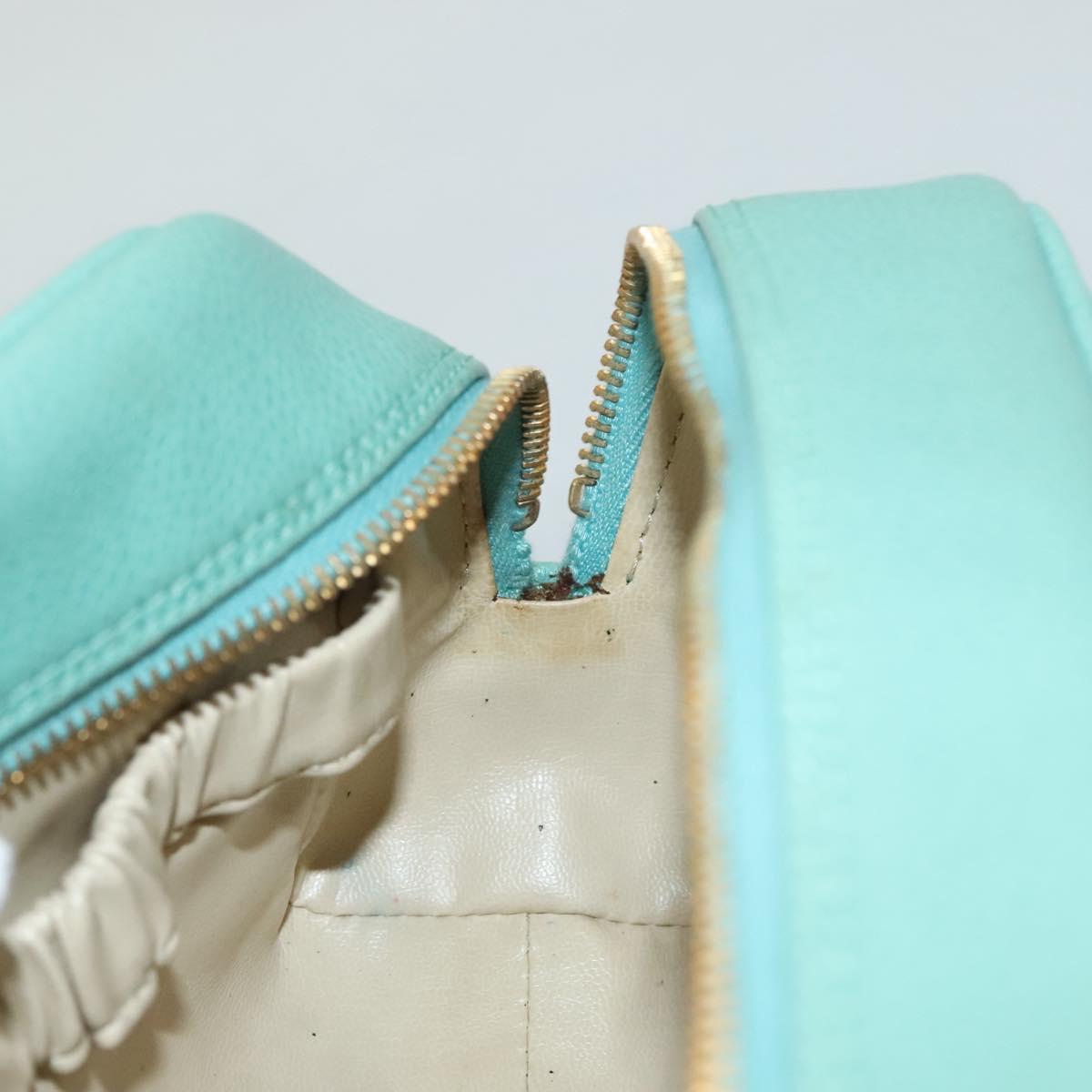 Chanel Coco Mark, Green, Leather, clutch