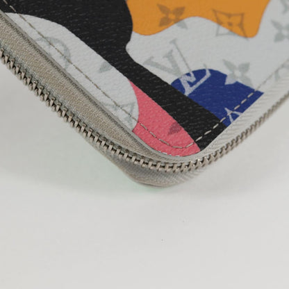 Louis Vuitton Zippy wallet, White, Canvas, wallet