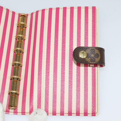 Louis Vuitton Agenda PM, Brown, Canvas, wallet