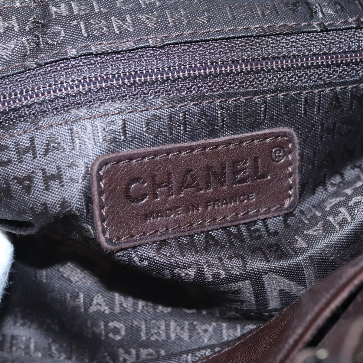 Chanel Hobo, Brown, Leather, handbag