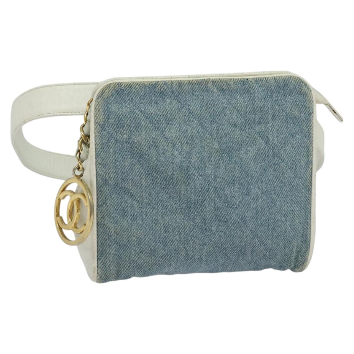 Chanel, Blue, Denim - Jeans, shoulder