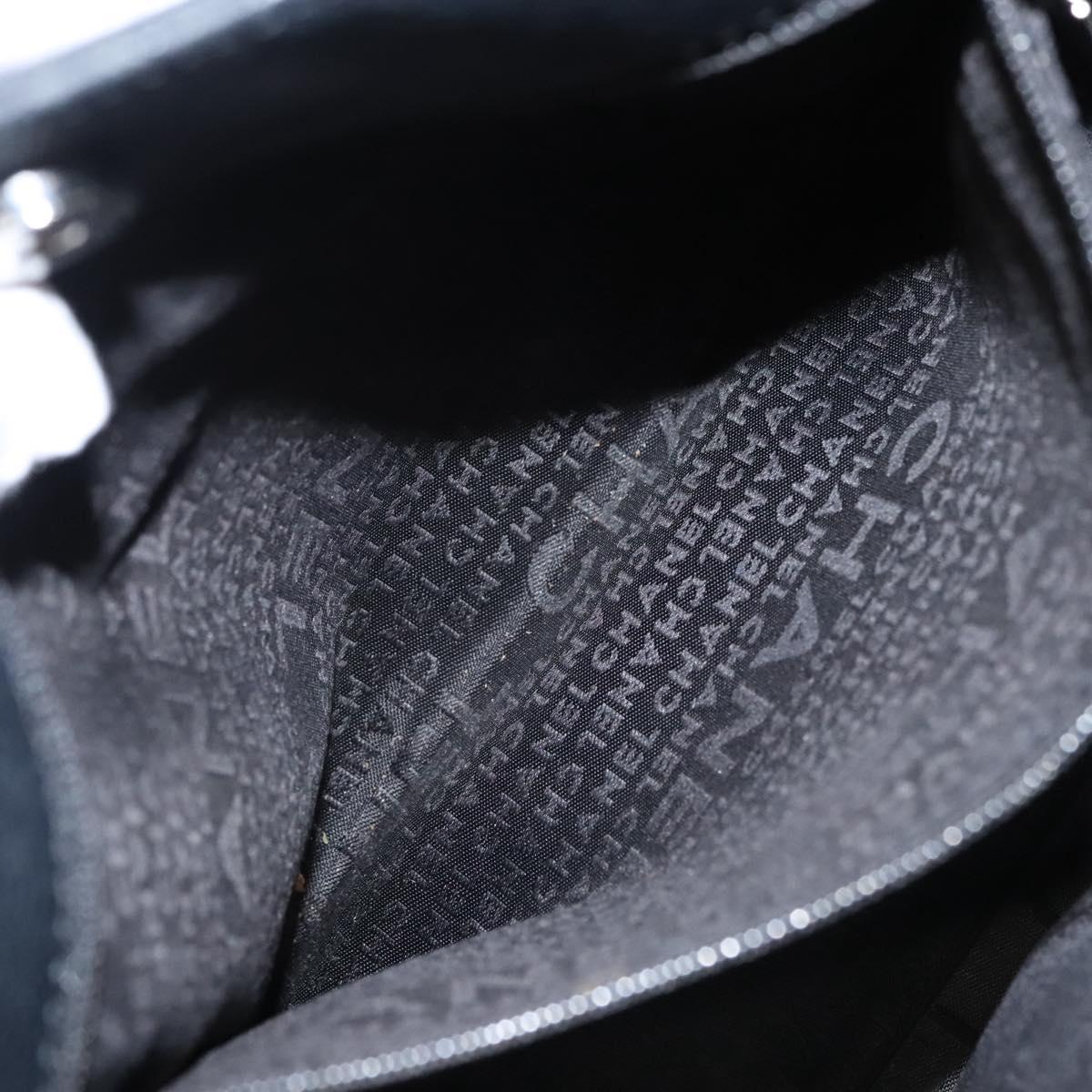 Chanel Chocolate bar, Black, Leather, tote