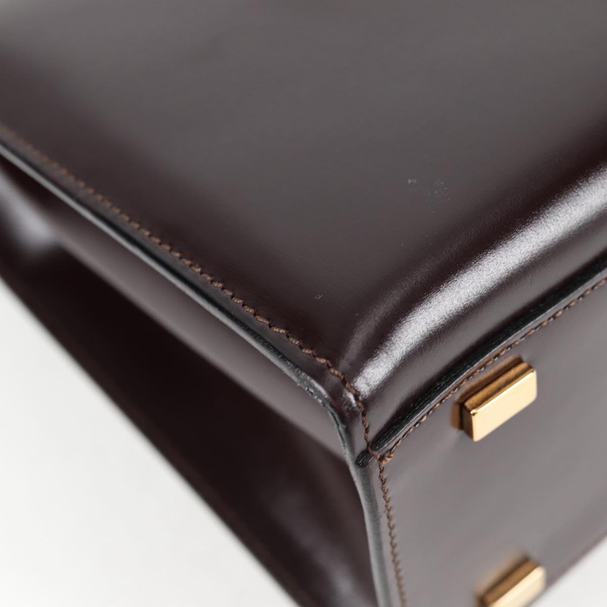 Céline Logo du cercle, Brown, Leather, handbag