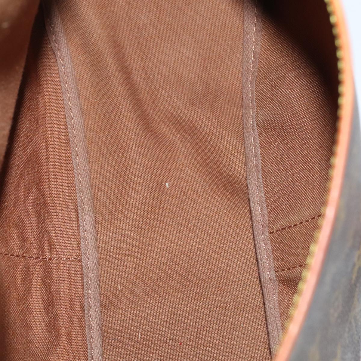 Louis Vuitton Saumur 35, Brown, Canvas, shoulder