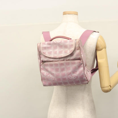 Chanel Travel line, Pink, Canvas, backpack