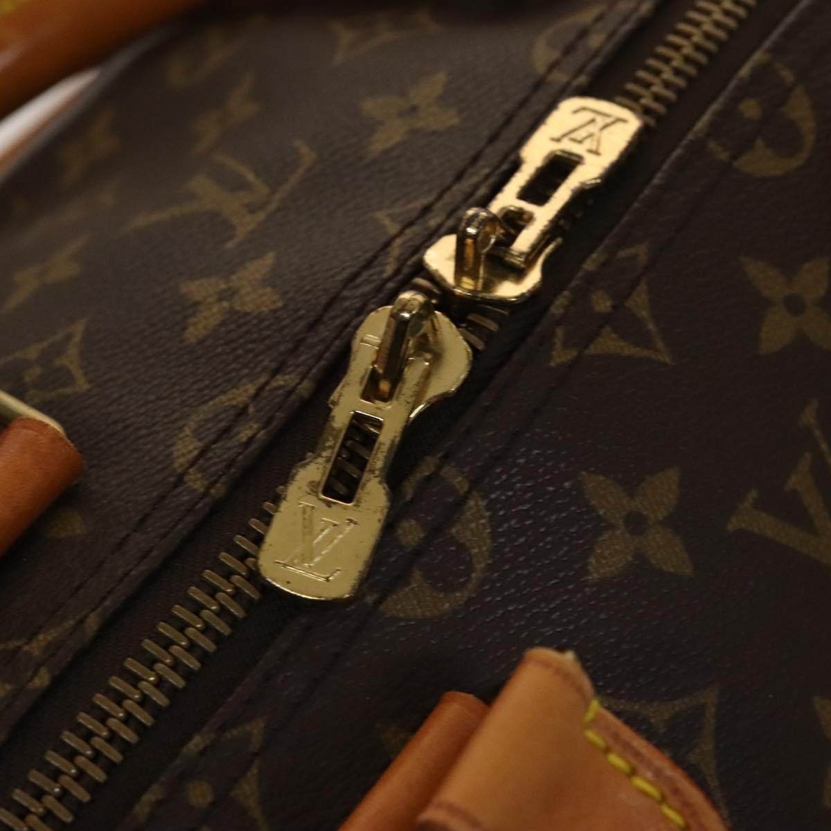 Louis Vuitton Keepall Bandouliere 55, Brown, Canvas, travel