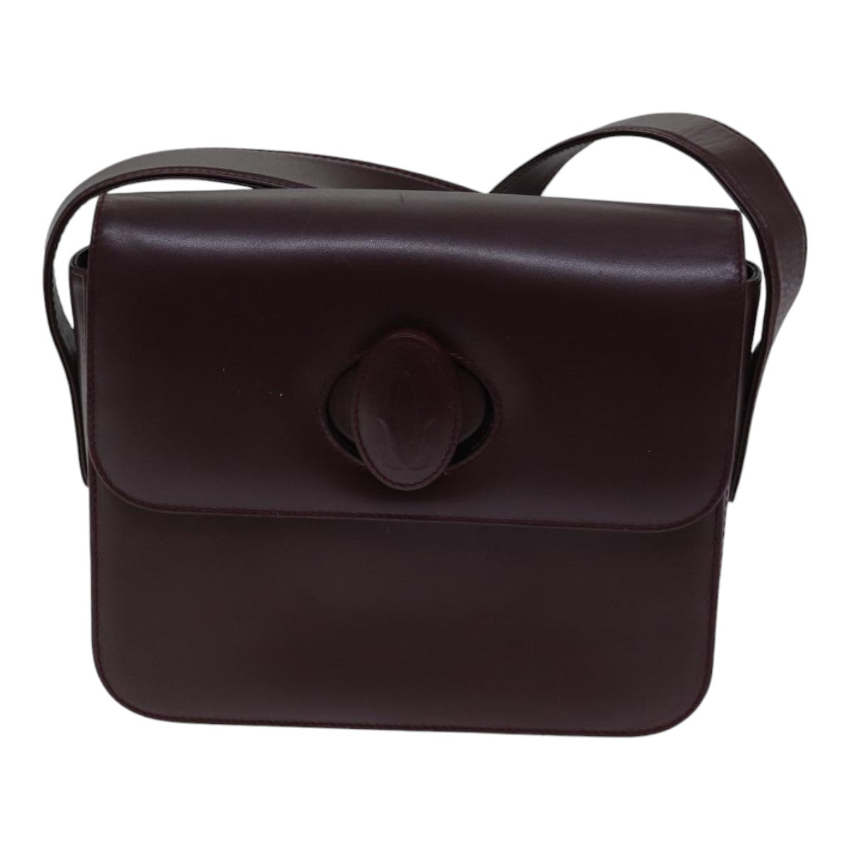 Cartier Must de Cartier, Burgundy, Leather, shoulder