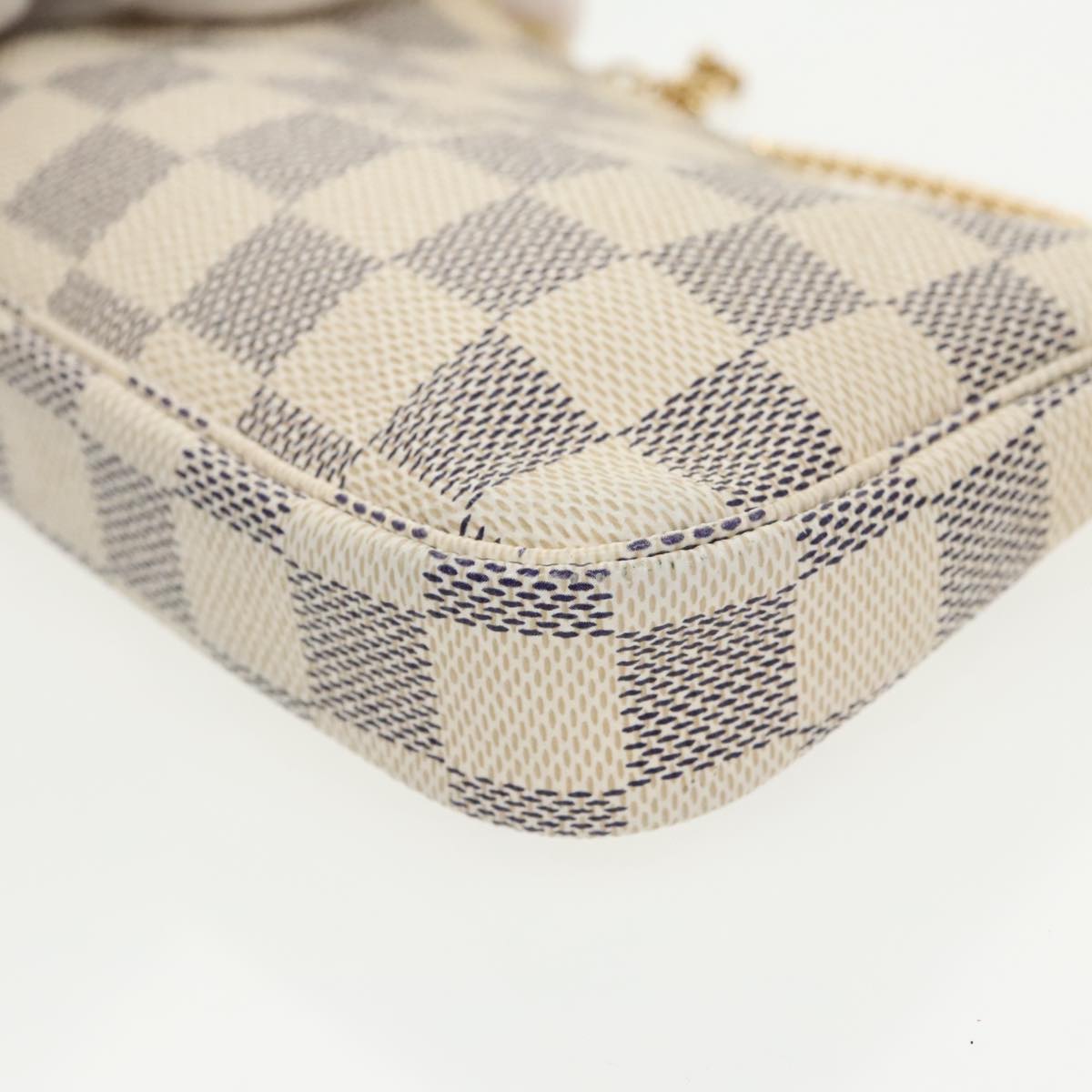 Louis Vuitton Pochette Accessoire, Grey, Canvas, handbag
