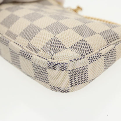 Louis Vuitton Pochette Accessoire, Grey, Canvas, handbag