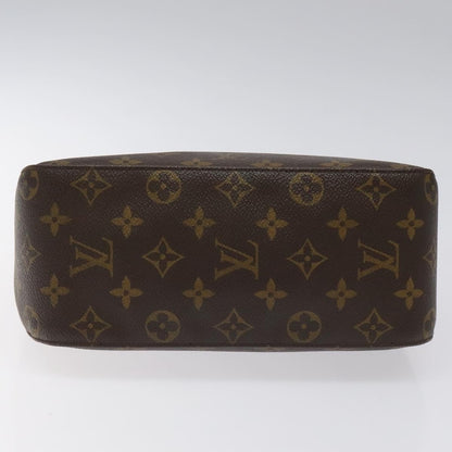Louis Vuitton Looping MM, Brown, Canvas, shoulder